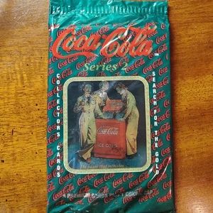 6 packs of 1993 Coca-Cola Collection Series 2 Collectors Cards plus 1 cap sealed